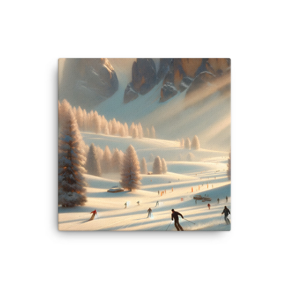 Luce dell'Alba nelle Dolomiti - Impressionismo - Tela