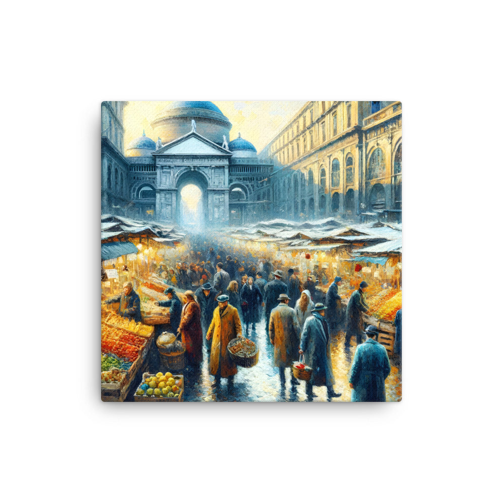 Mercato a Napoli - Tela