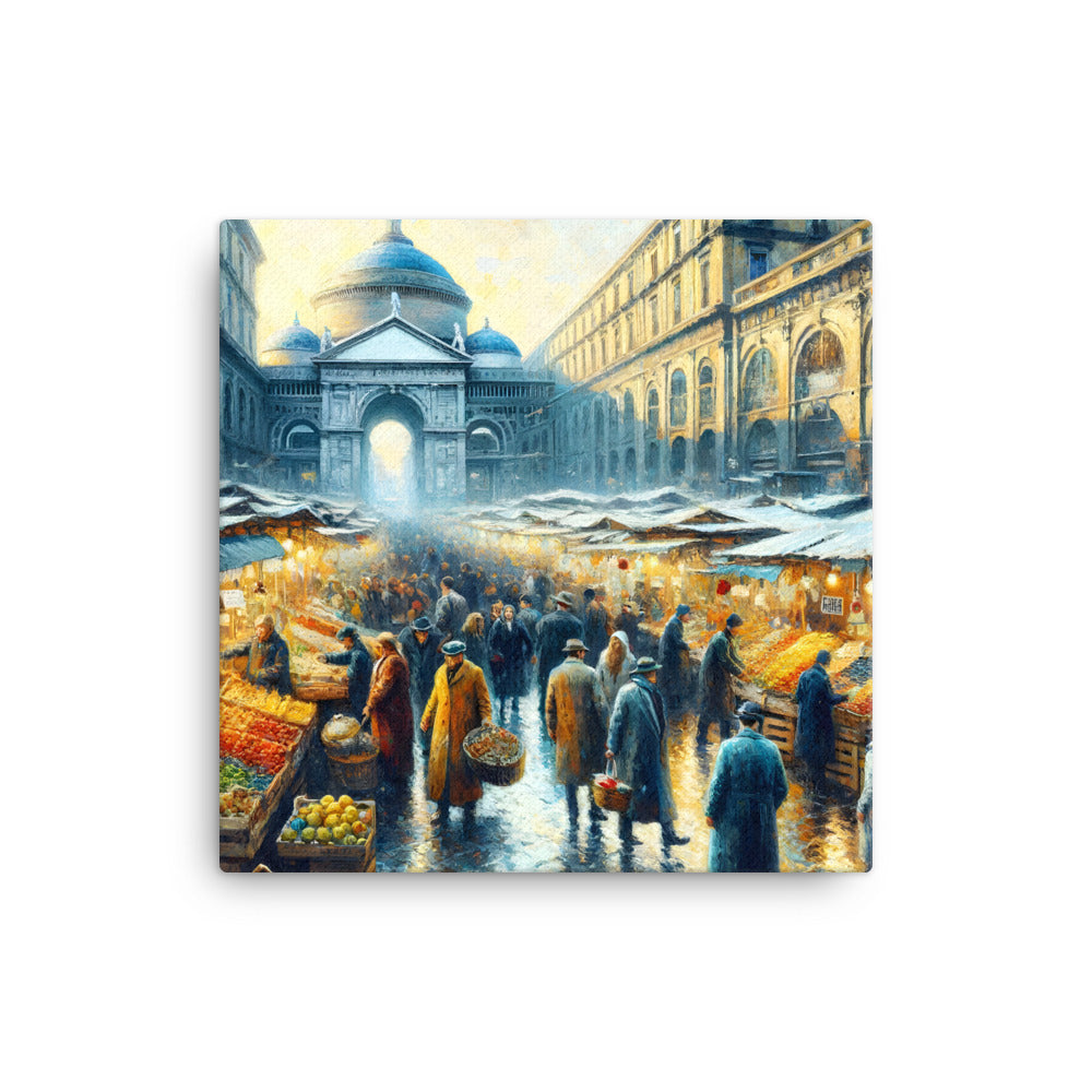 Mercato a Napoli - Tela