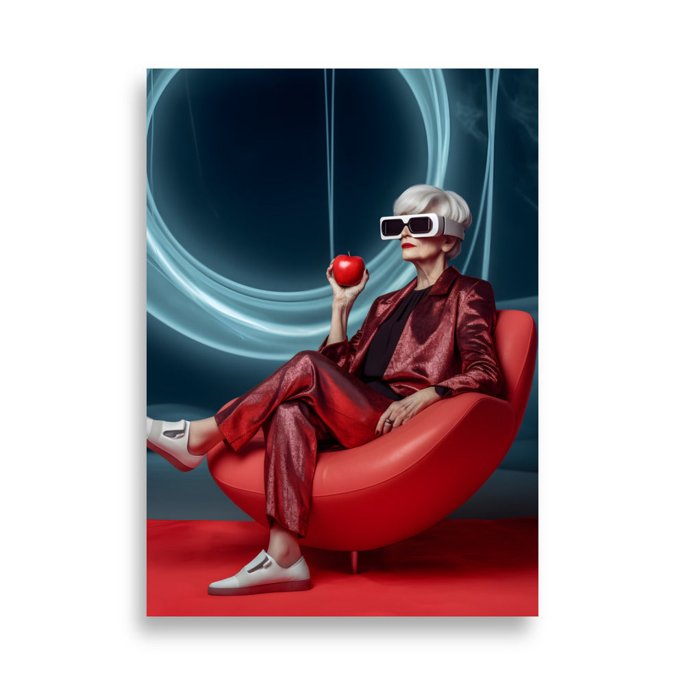 Silver in hair, gold in vision