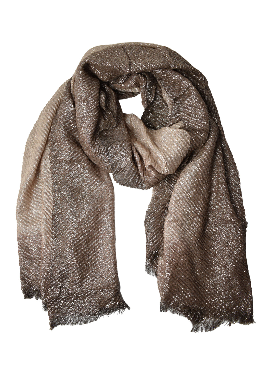 Stola sfumata laminata