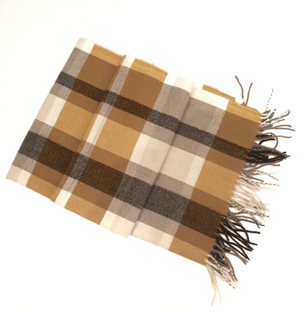 Sciarpone  Frangia a Quadri