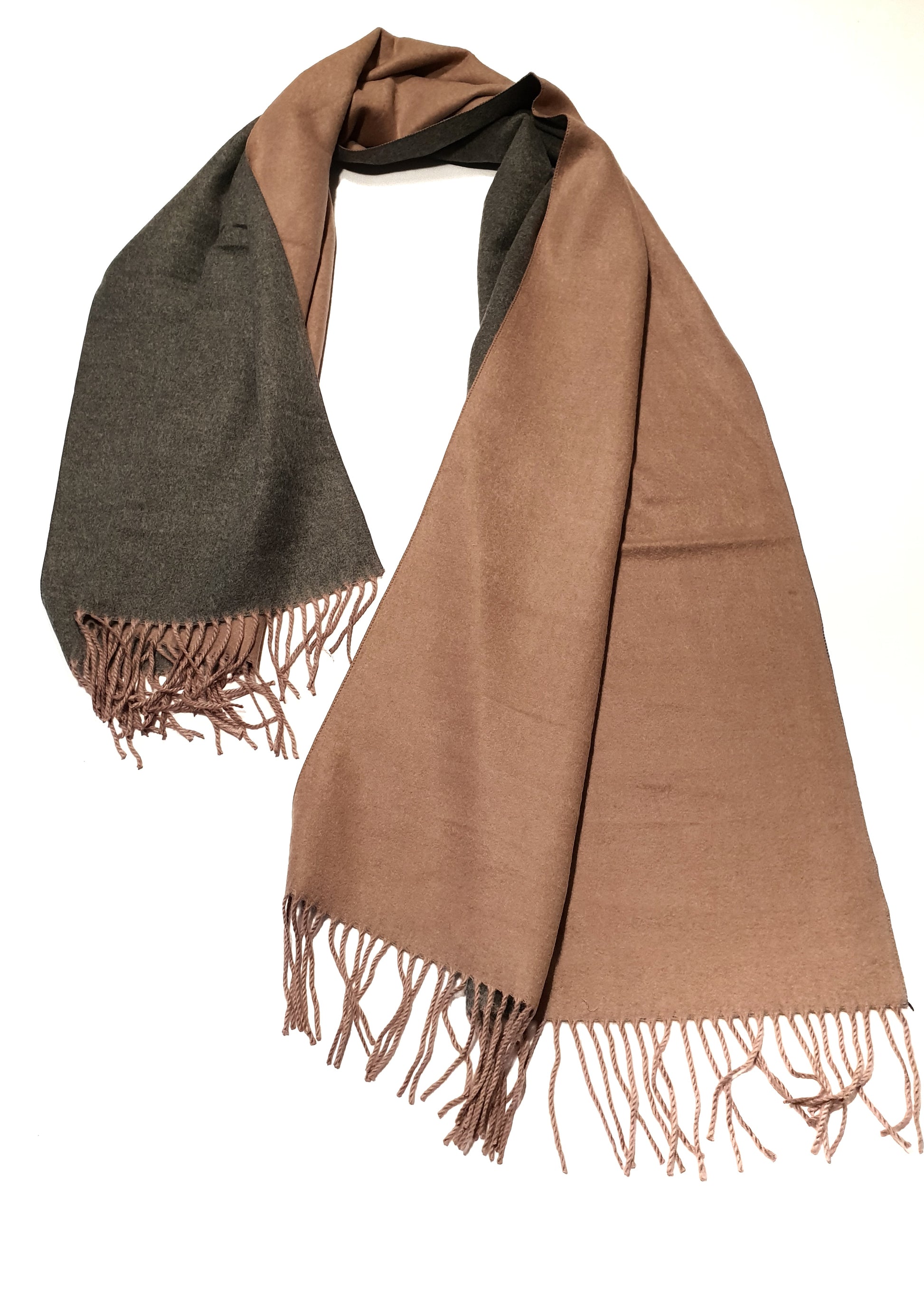 Sciarpone Double face Unisex con Cashmere