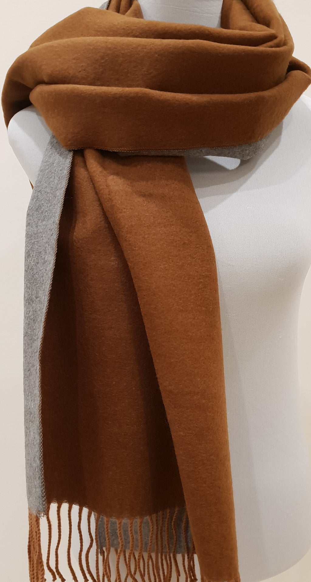 Sciarpone Double face Unisex con Cashmere