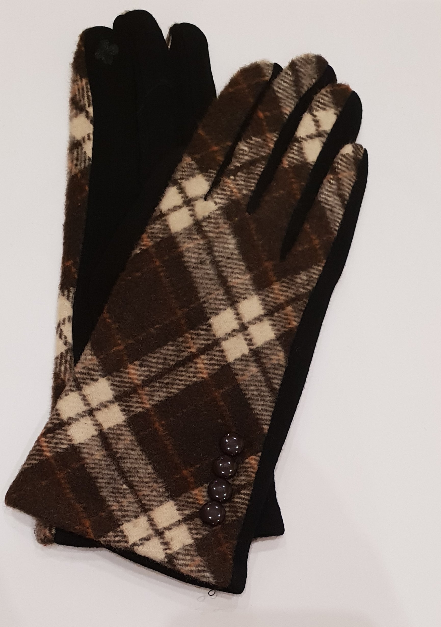 Guanti donna fantasia rombi