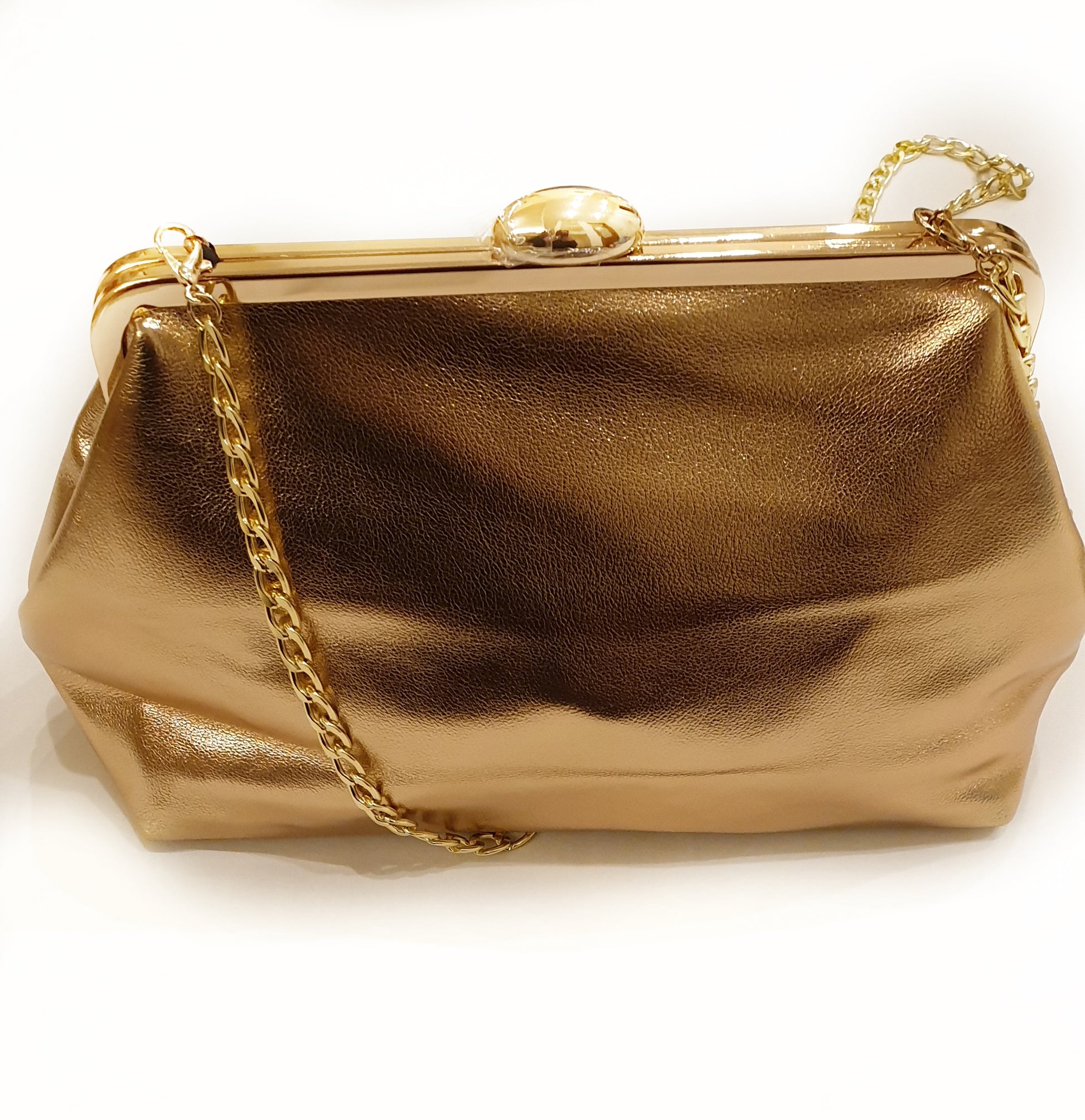 RAKEL: Borsa morbida Ecopelle con catena