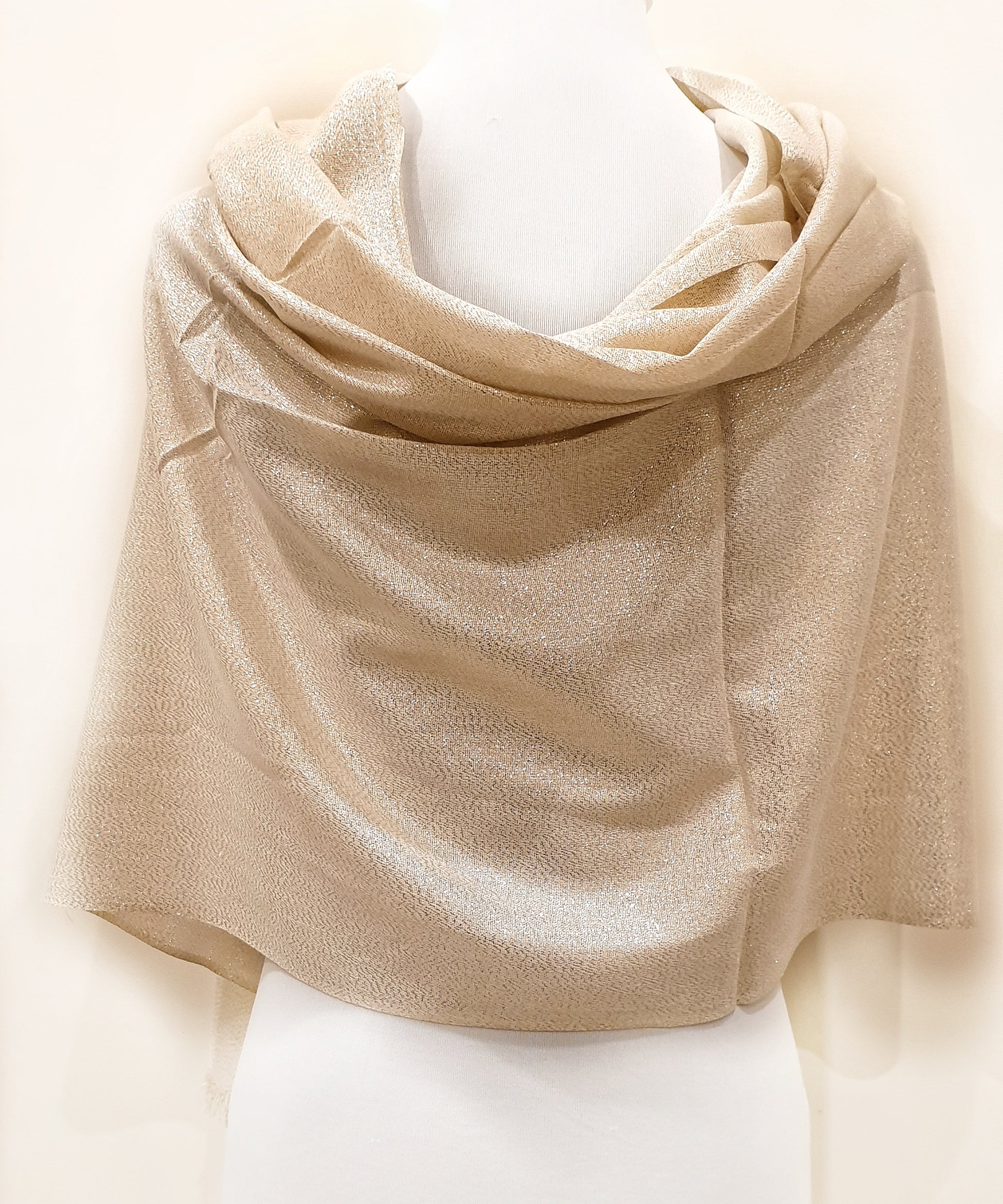 Pashmina/Stola laminata maxy