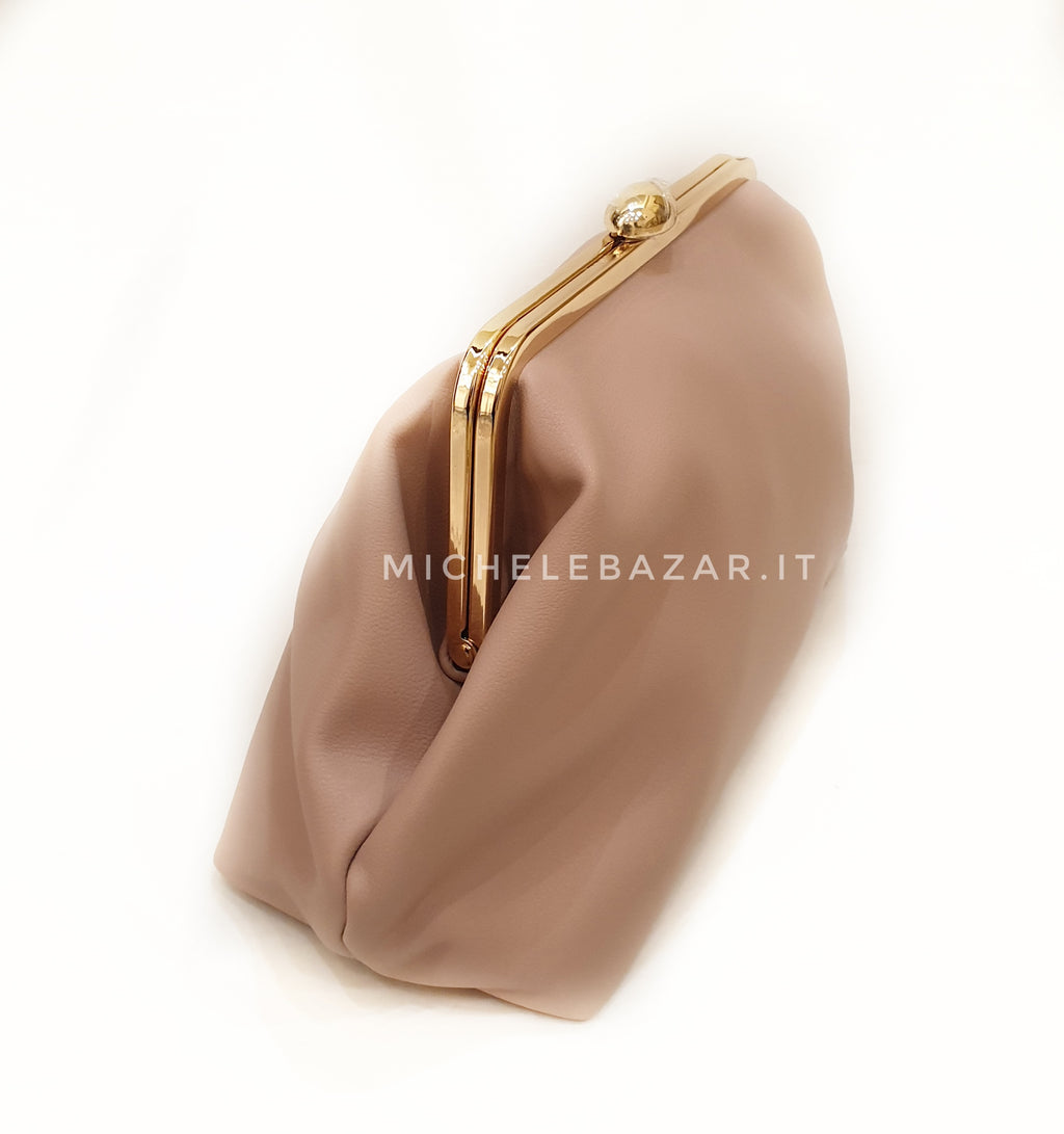 RAKEL: Borsa morbida Ecopelle con catena