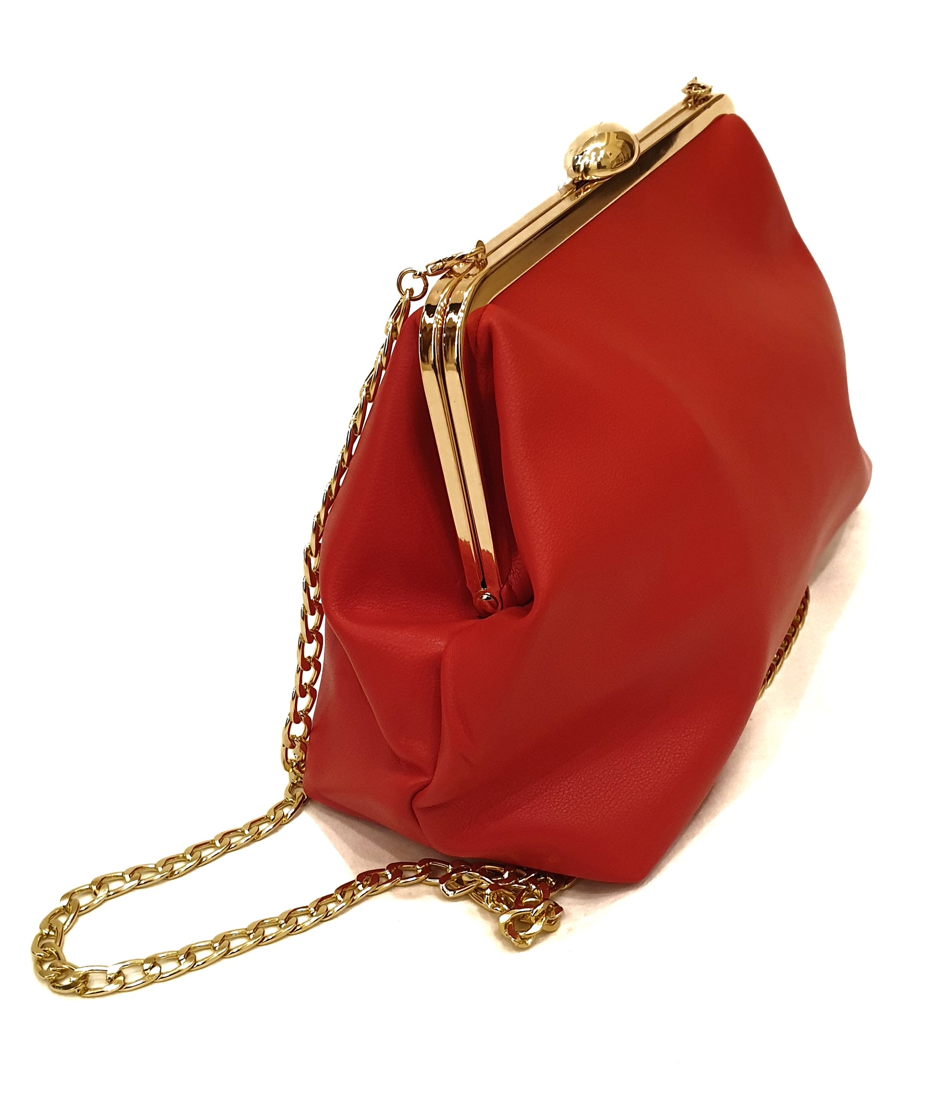 RAKEL: Borsa morbida Ecopelle con catena