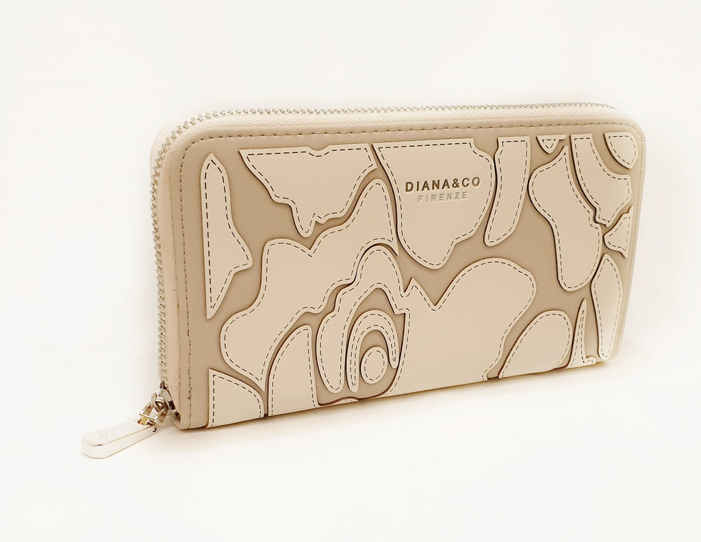 Portafoglio color beige Diana&co