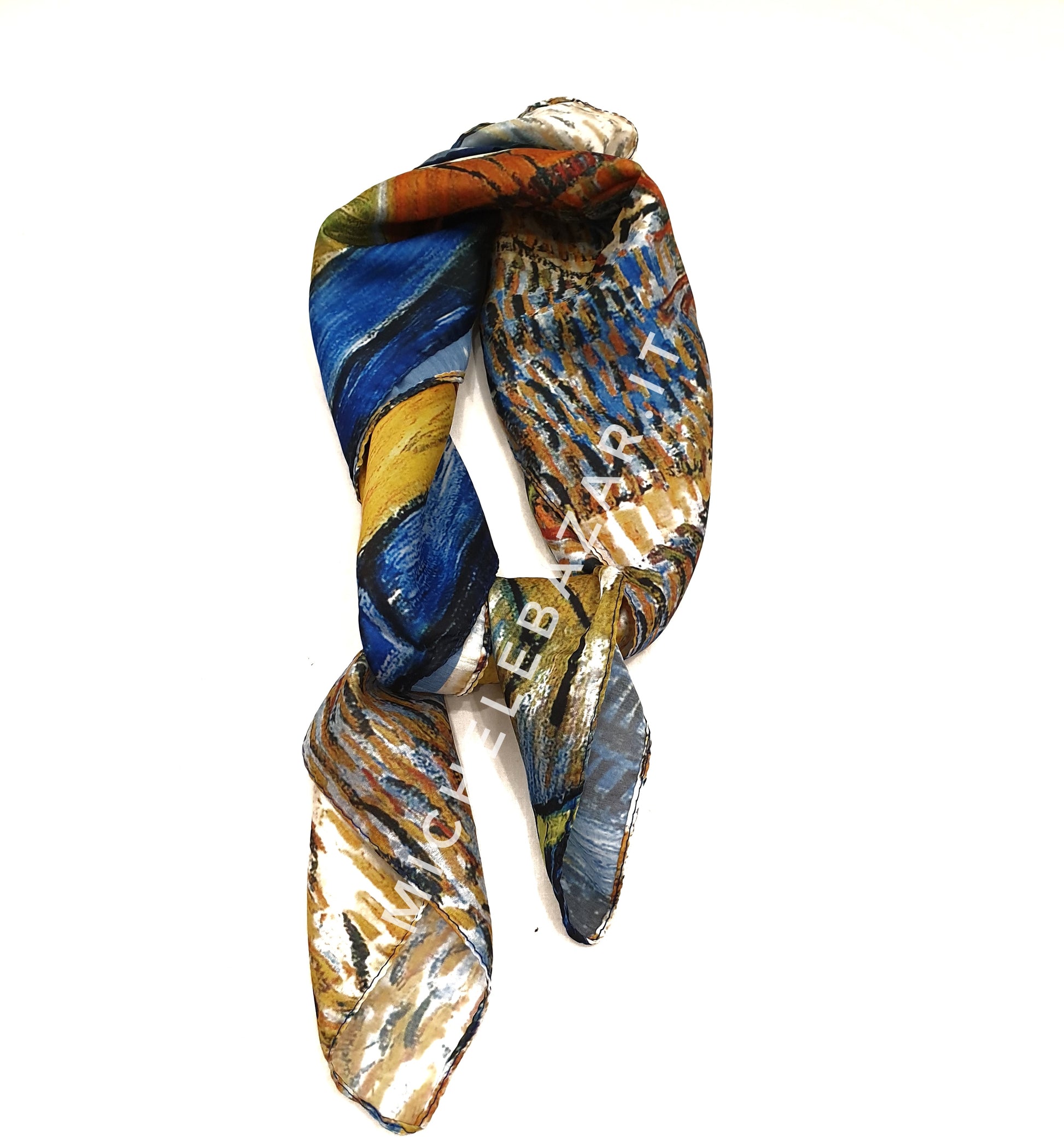 Foulard quadrato "Terrazza del caffè la sera"