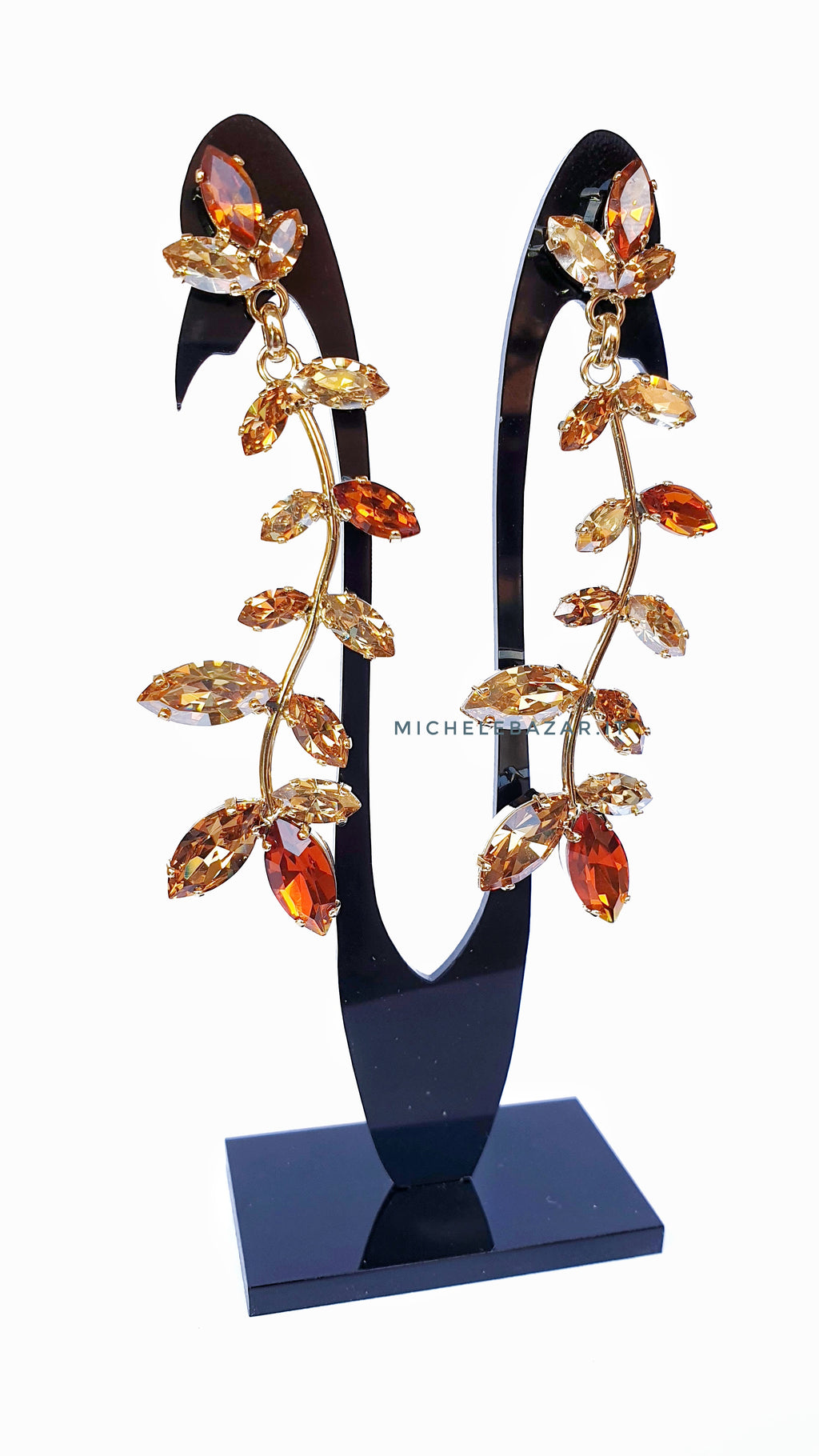 SHAKLY-Orecchini "Iris" naturale-Made in Italy