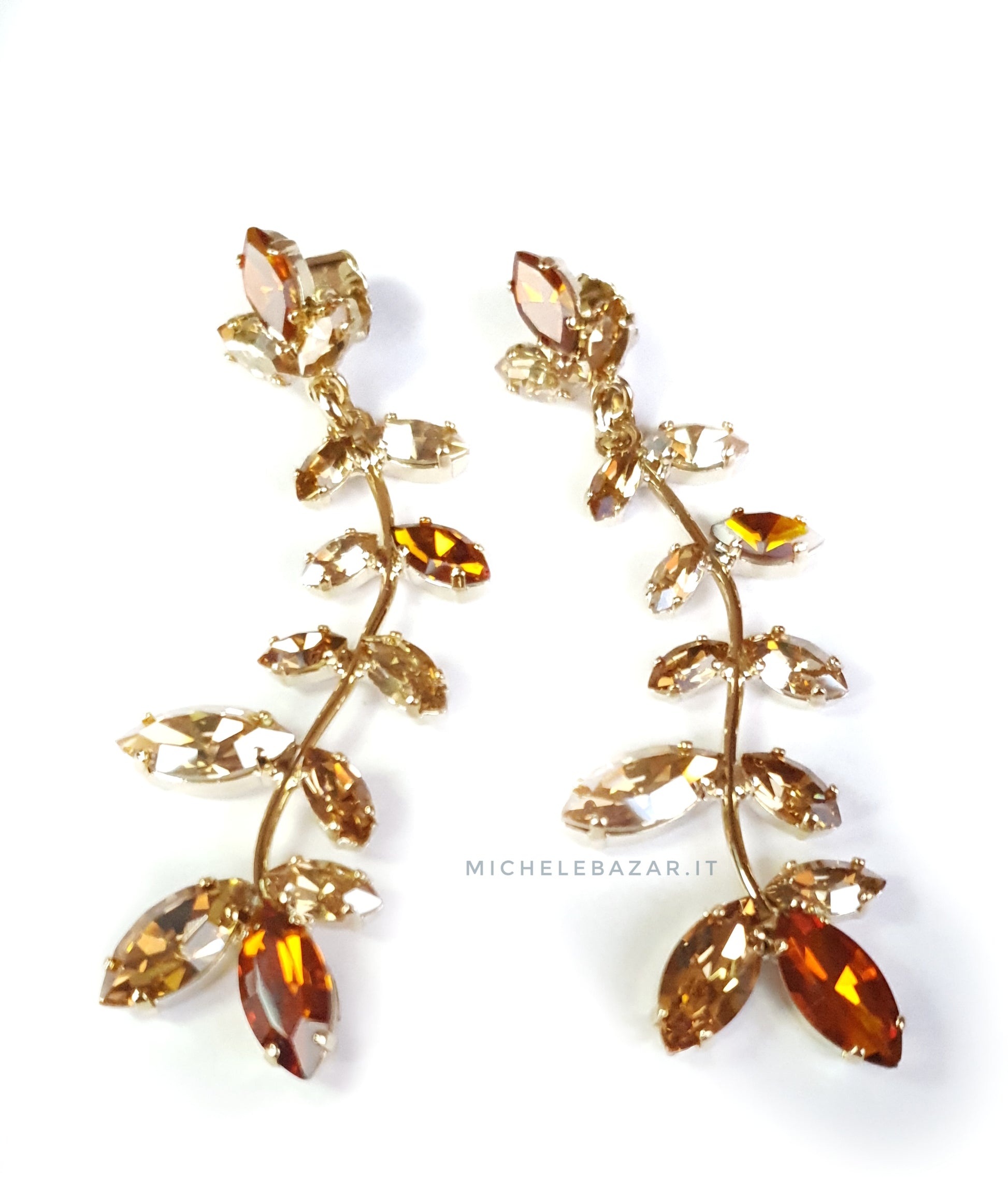 SHAKLY-Orecchini "Iris" naturale-Made in Italy