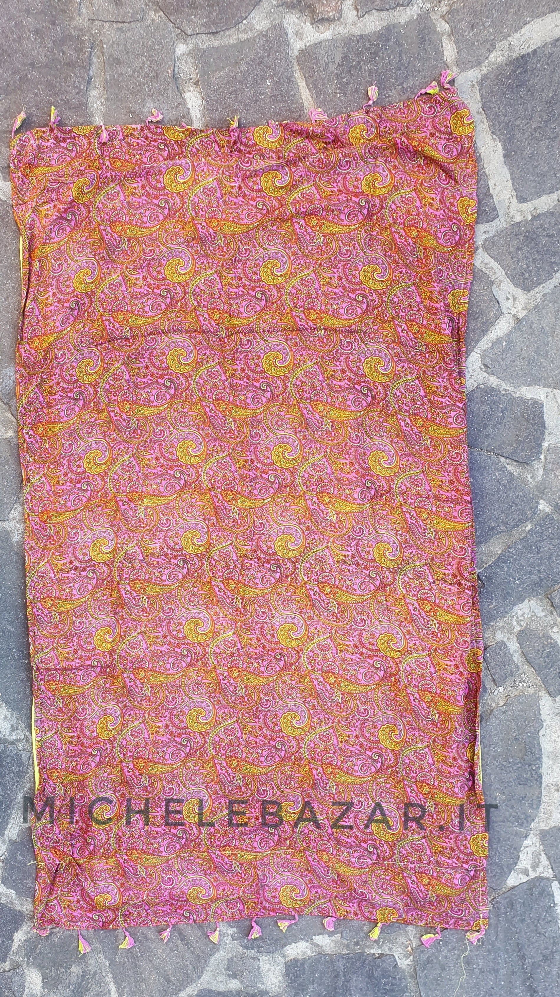 Telo mare in spugna fantasia Viola/Verde