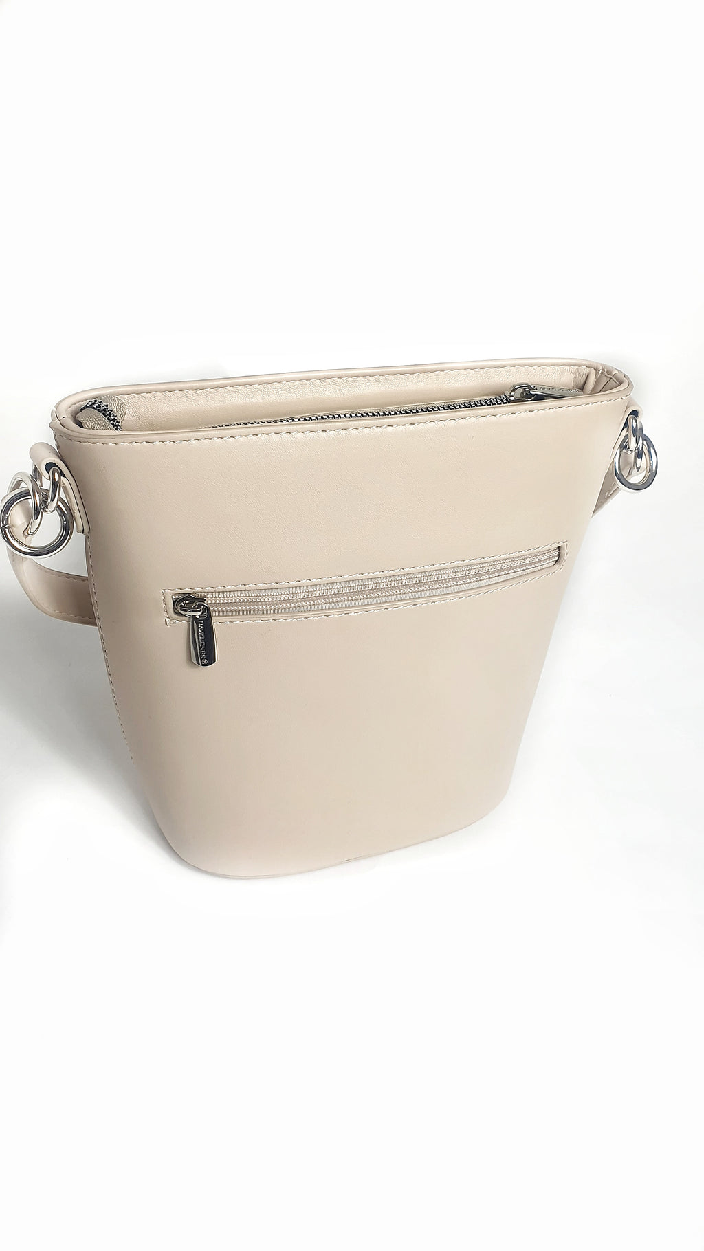 Borsa a tracolla secchiello beige