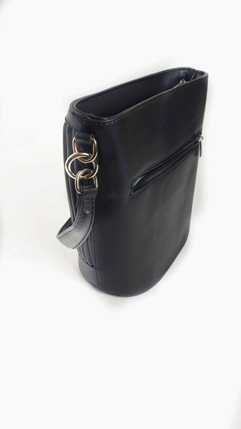 Borsa a tracolla secchiello nero