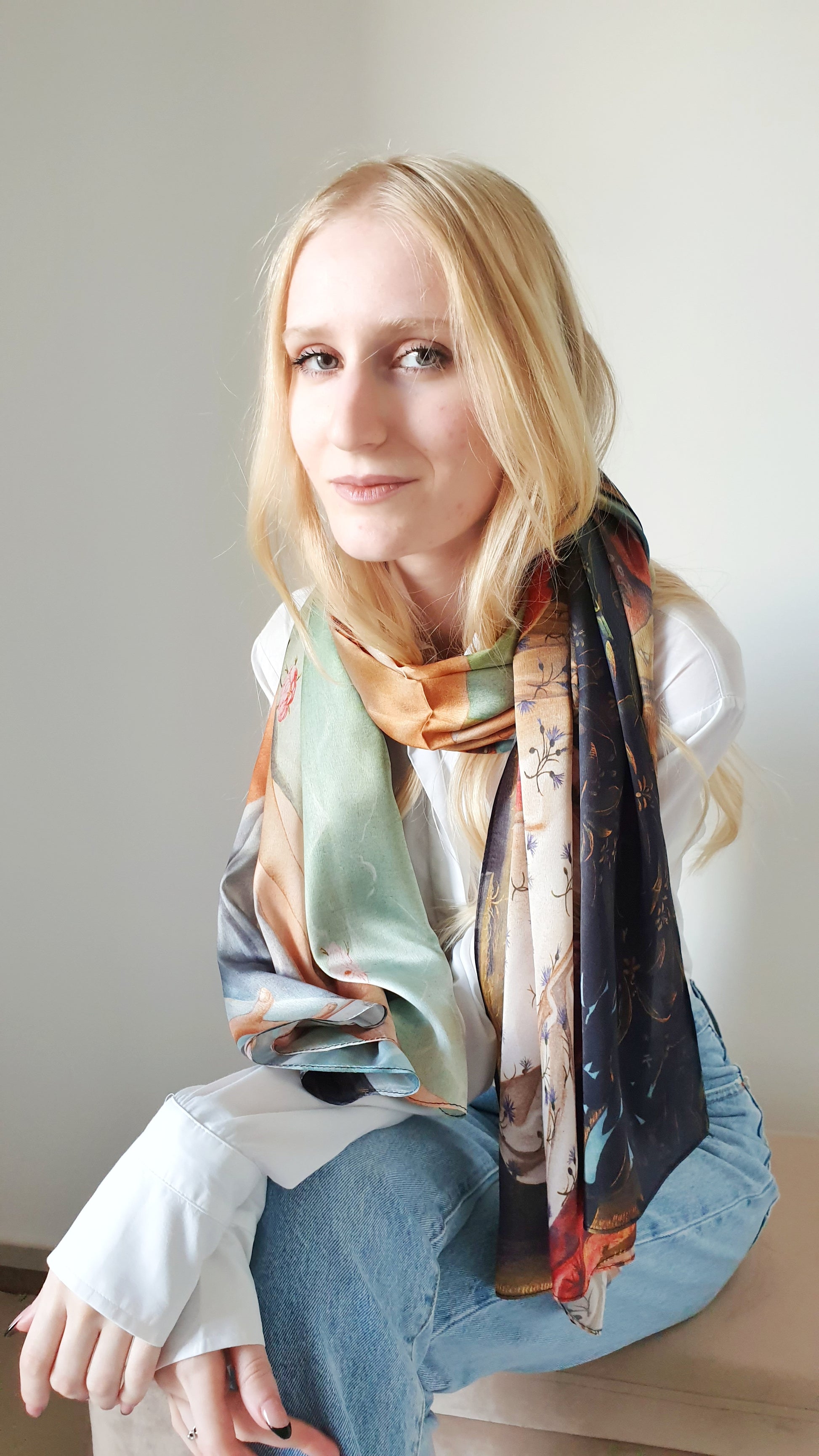Foulard in seta Botticelli
