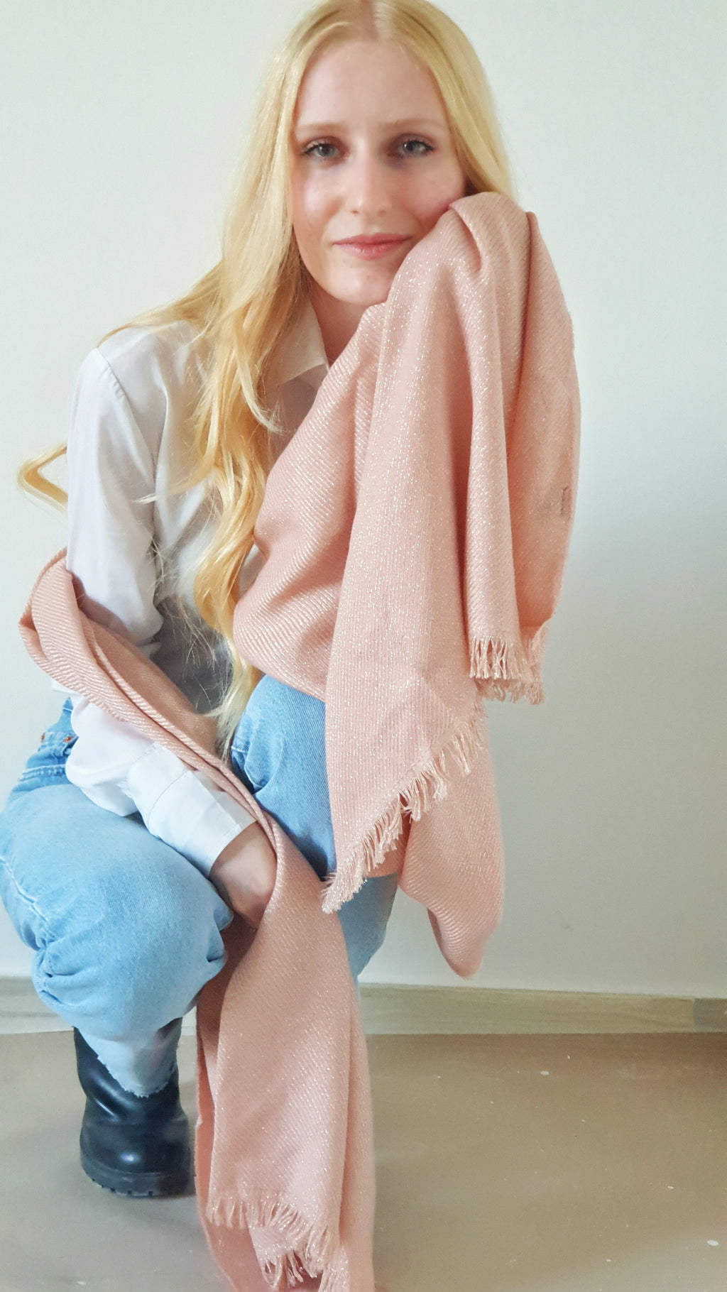 Sciarpone laminato elegante