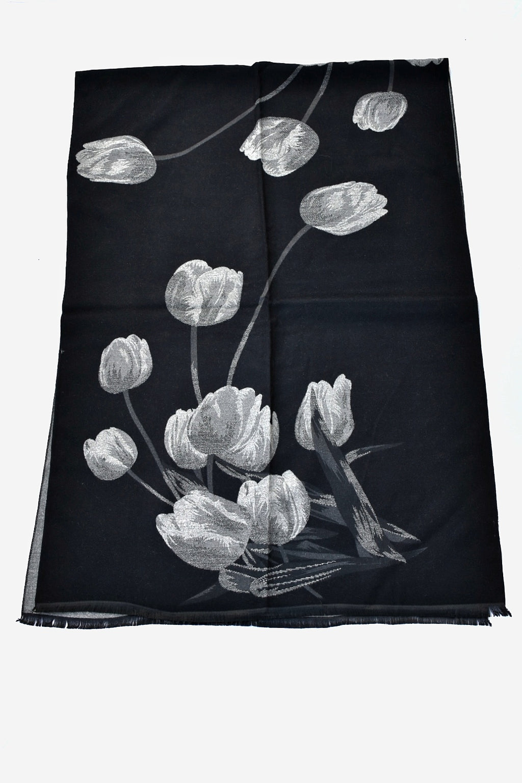 Sciarpa morbida tulipani