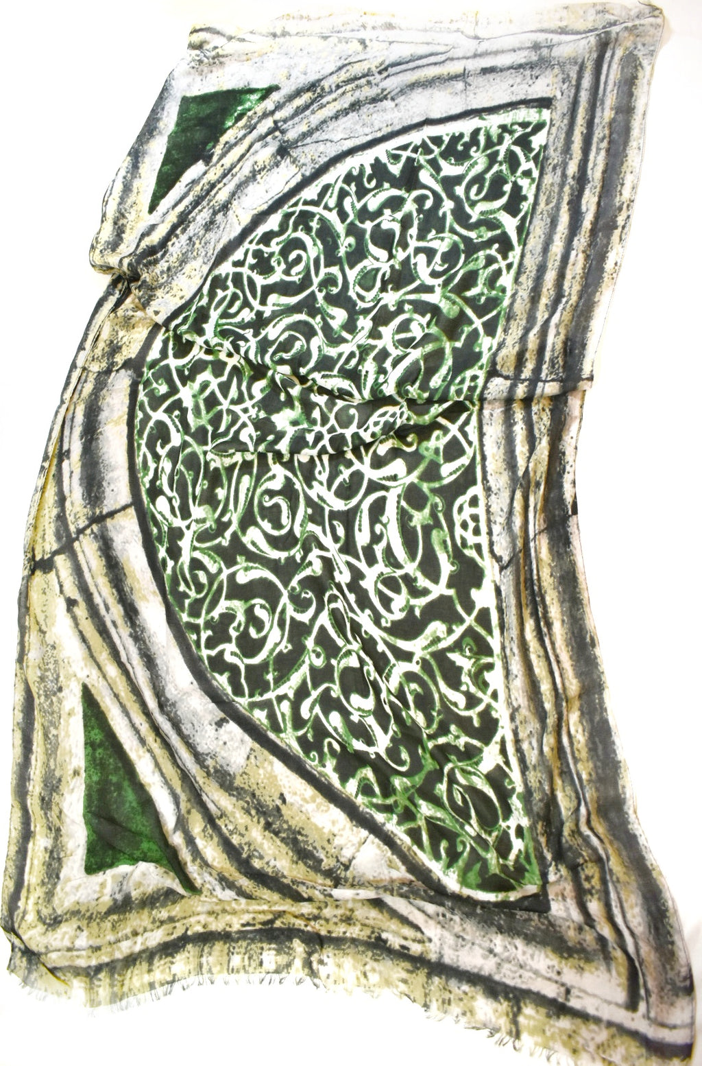 Foulard maxi con stampa ghirigori