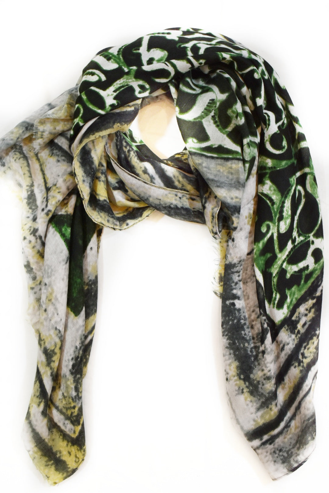 Foulard maxi con stampa ghirigori