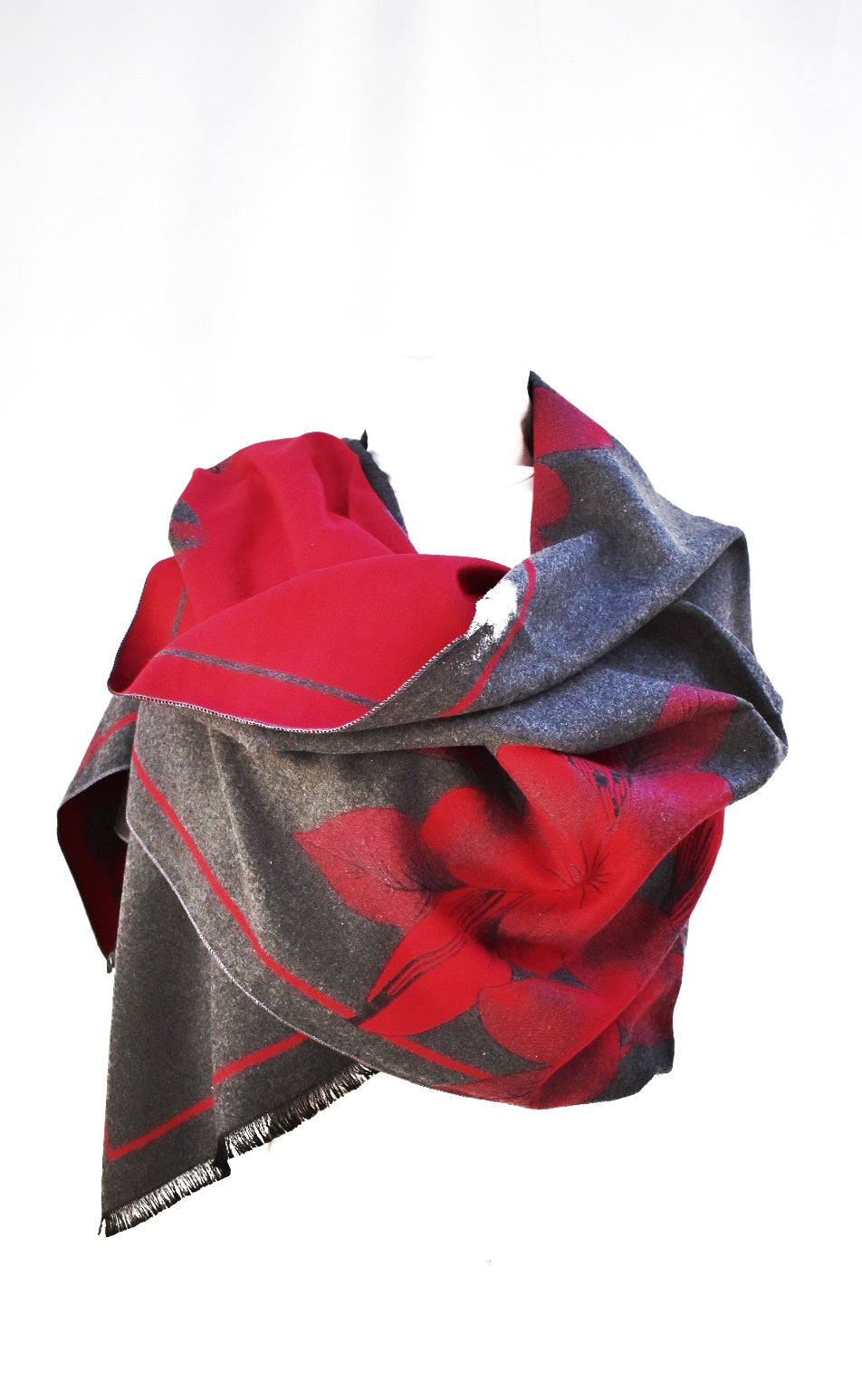 Sciarpa elegante con fiori