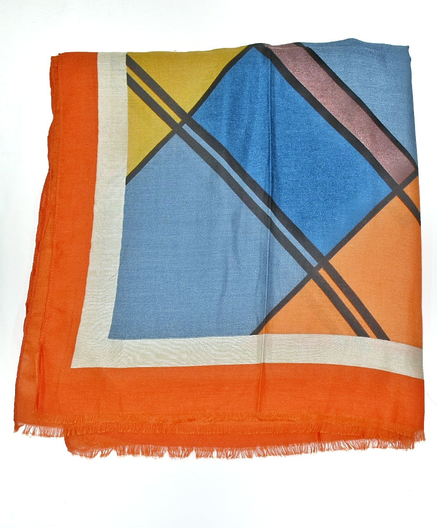 Foulard colorato con rombi