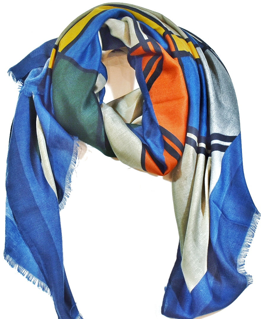 Foulard colorato con rombi