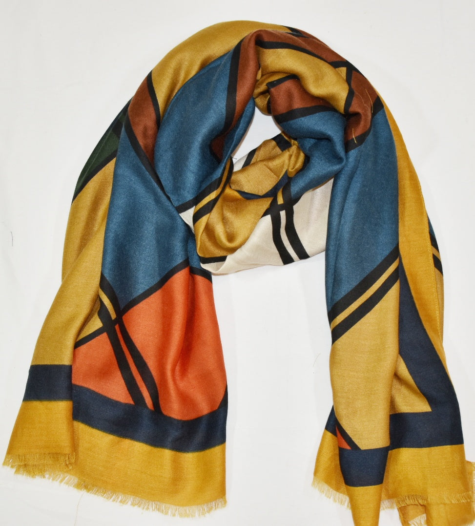 Foulard colorato con rombi