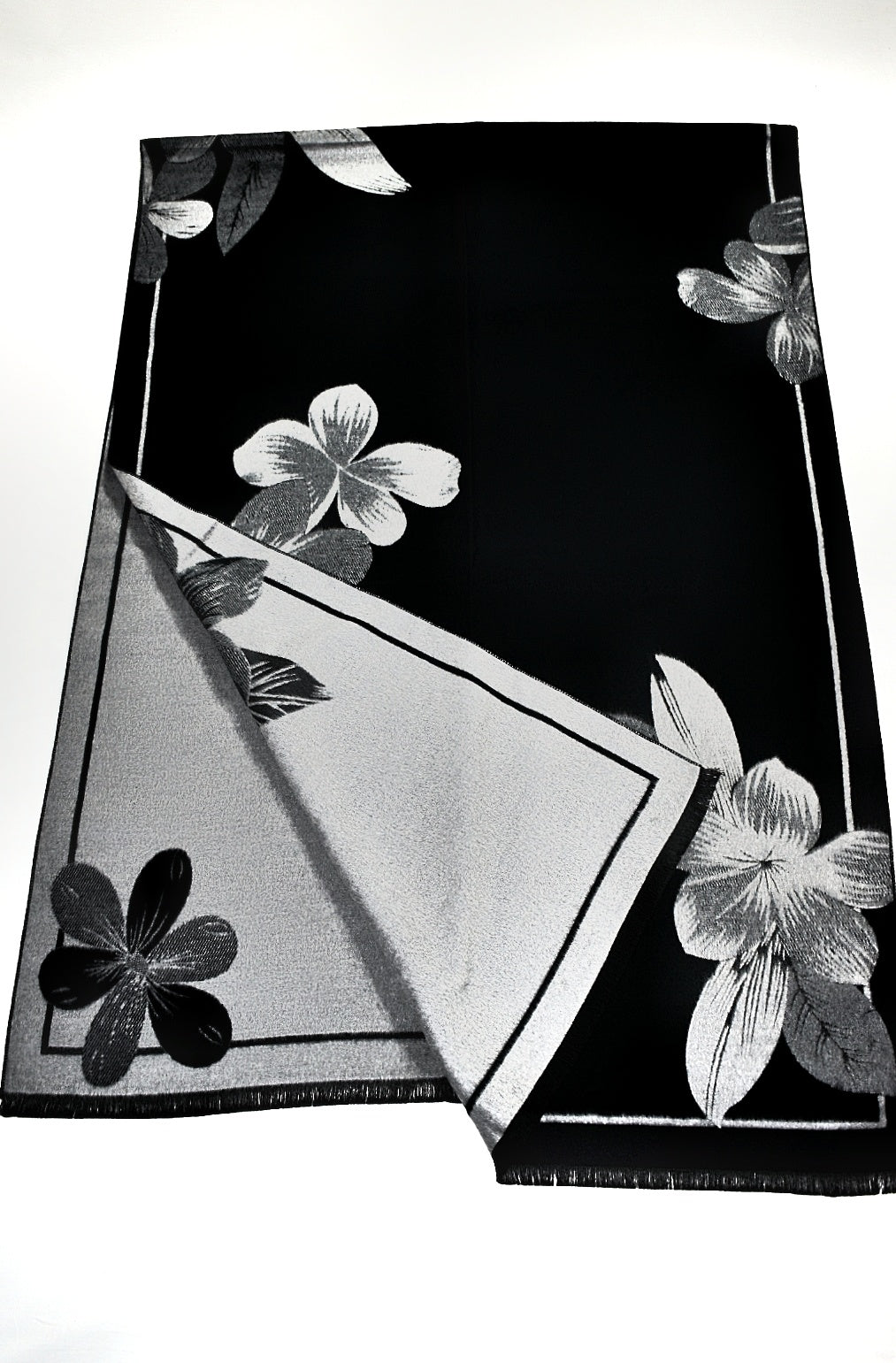 Sciarpa elegante con fiori