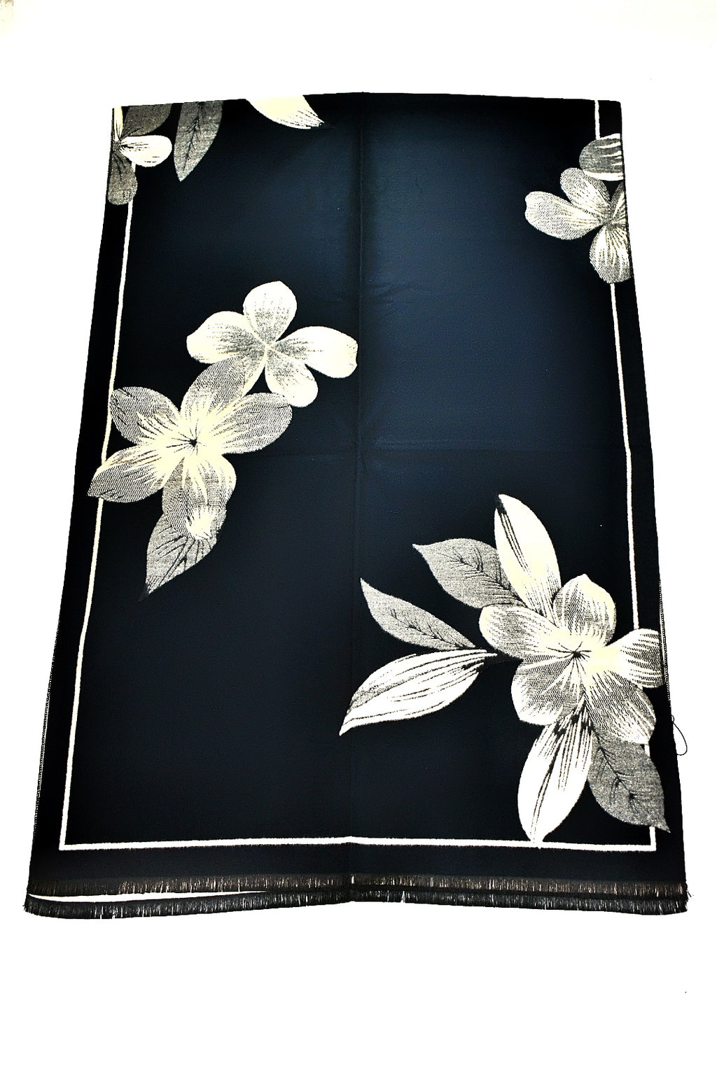 Sciarpa elegante con fiori