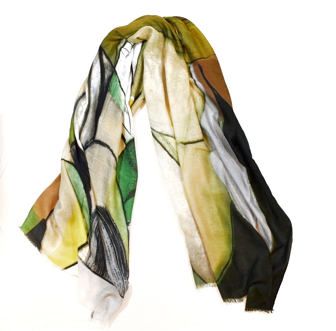 foulard grande verde 