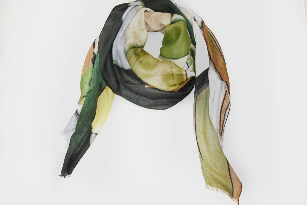 foulard grande verde foulard come indossarlo