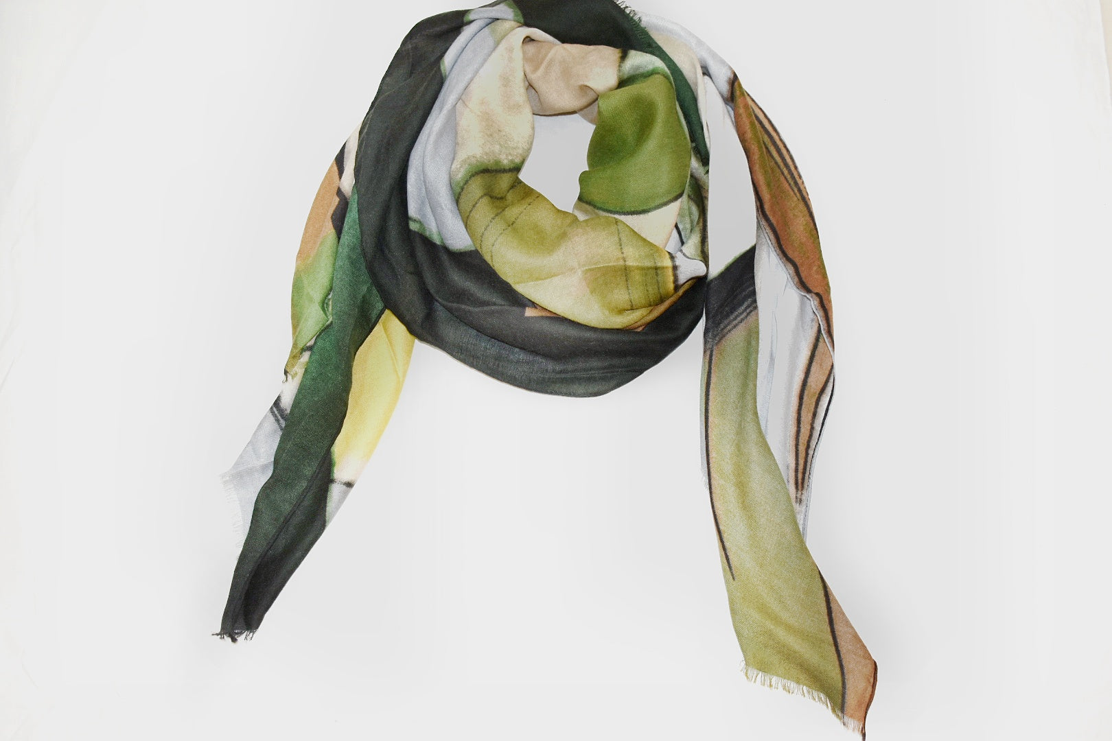 foulard grande verde foulard come indossarlo