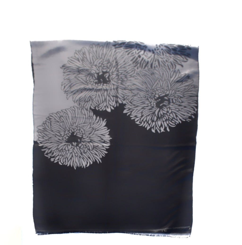 Sciarpa double color flowers