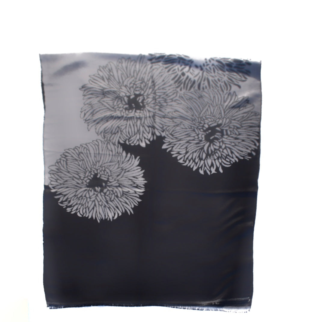 Sciarpa double color flowers