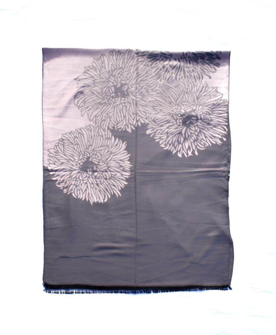 Sciarpa double color flowers