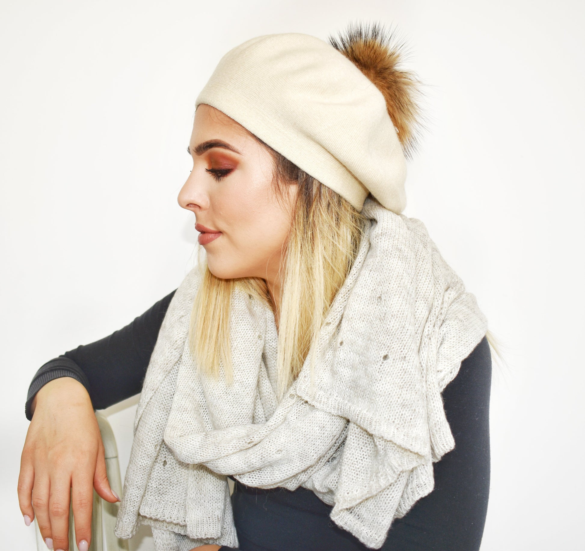 Sciarpa in Lana Traforata