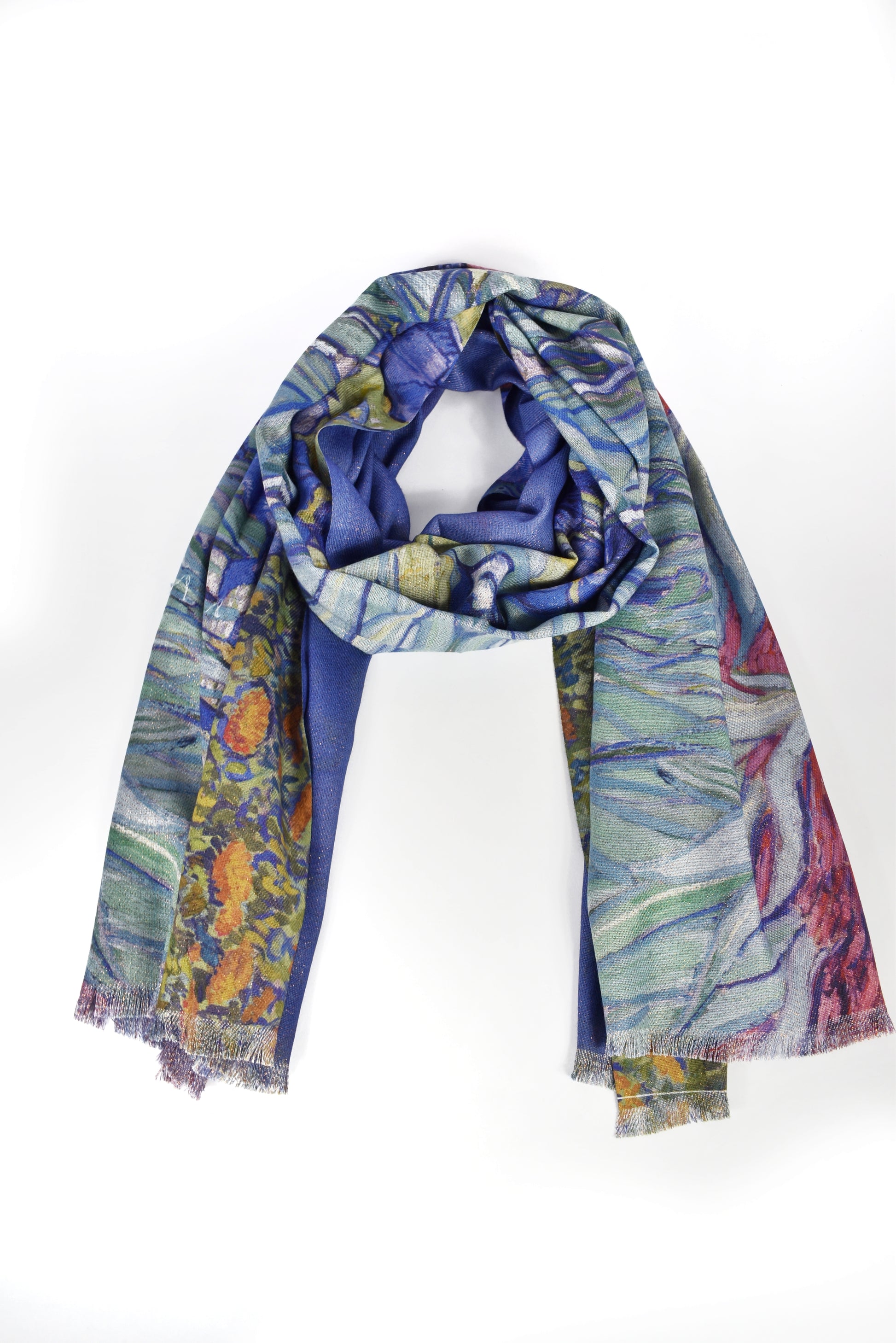 Foulard in cashmere laminato Iris