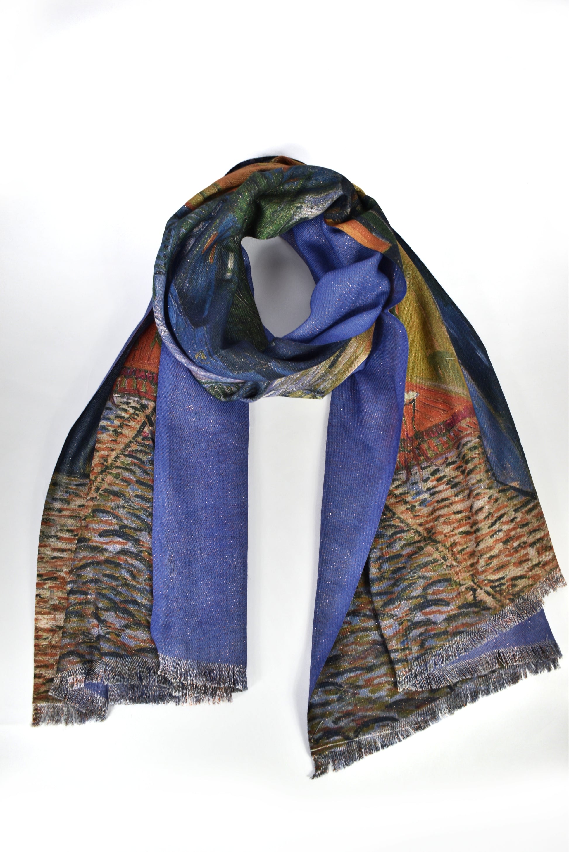 Foulard in cashmere laminato Terrazza del caffè