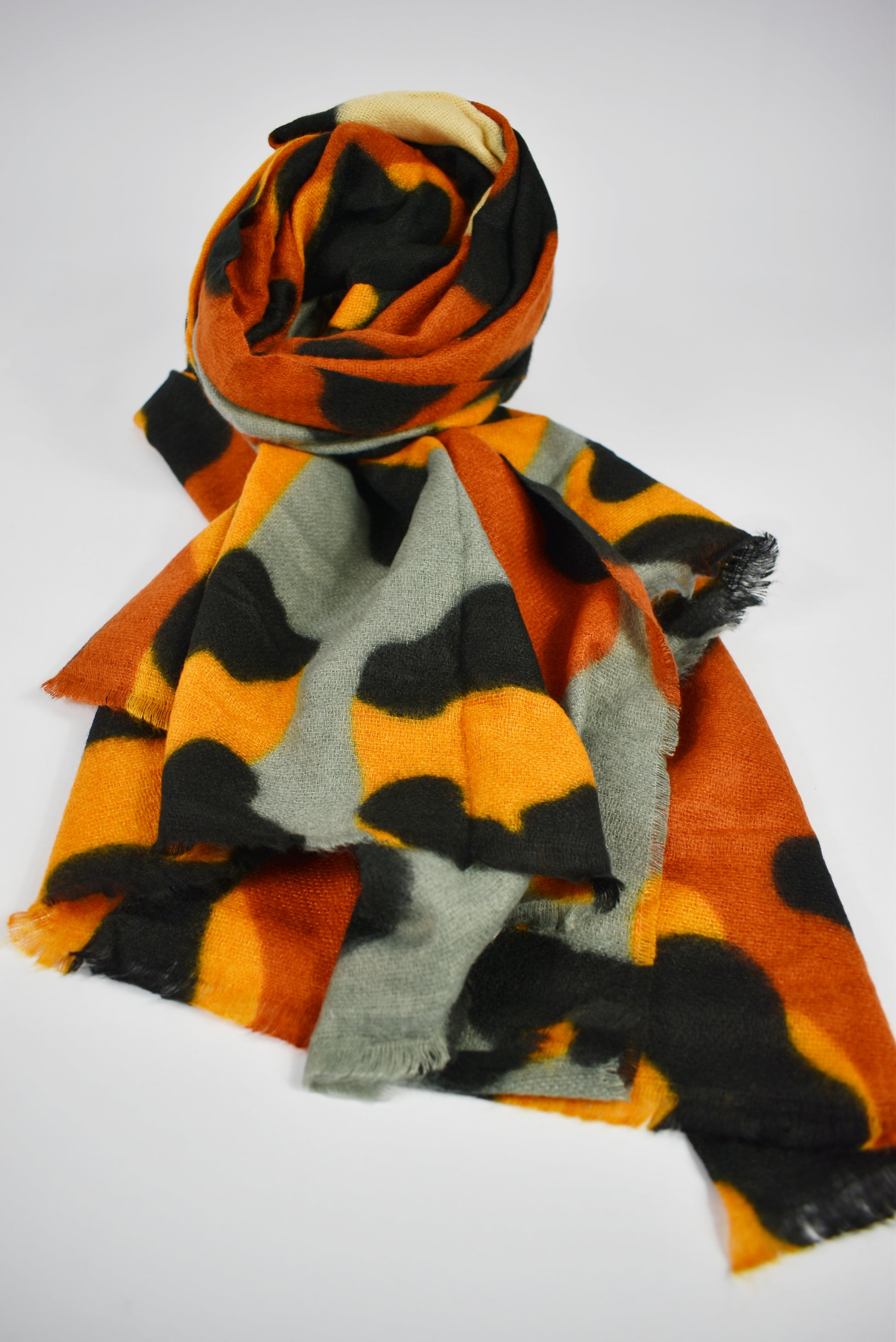 Sciarpa stampa maculata