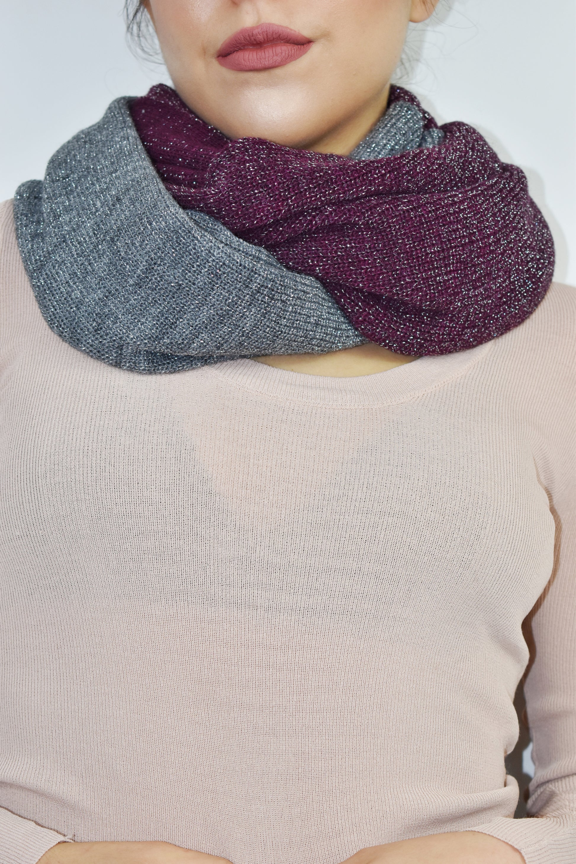 Scaldacollo doppio colore laminato