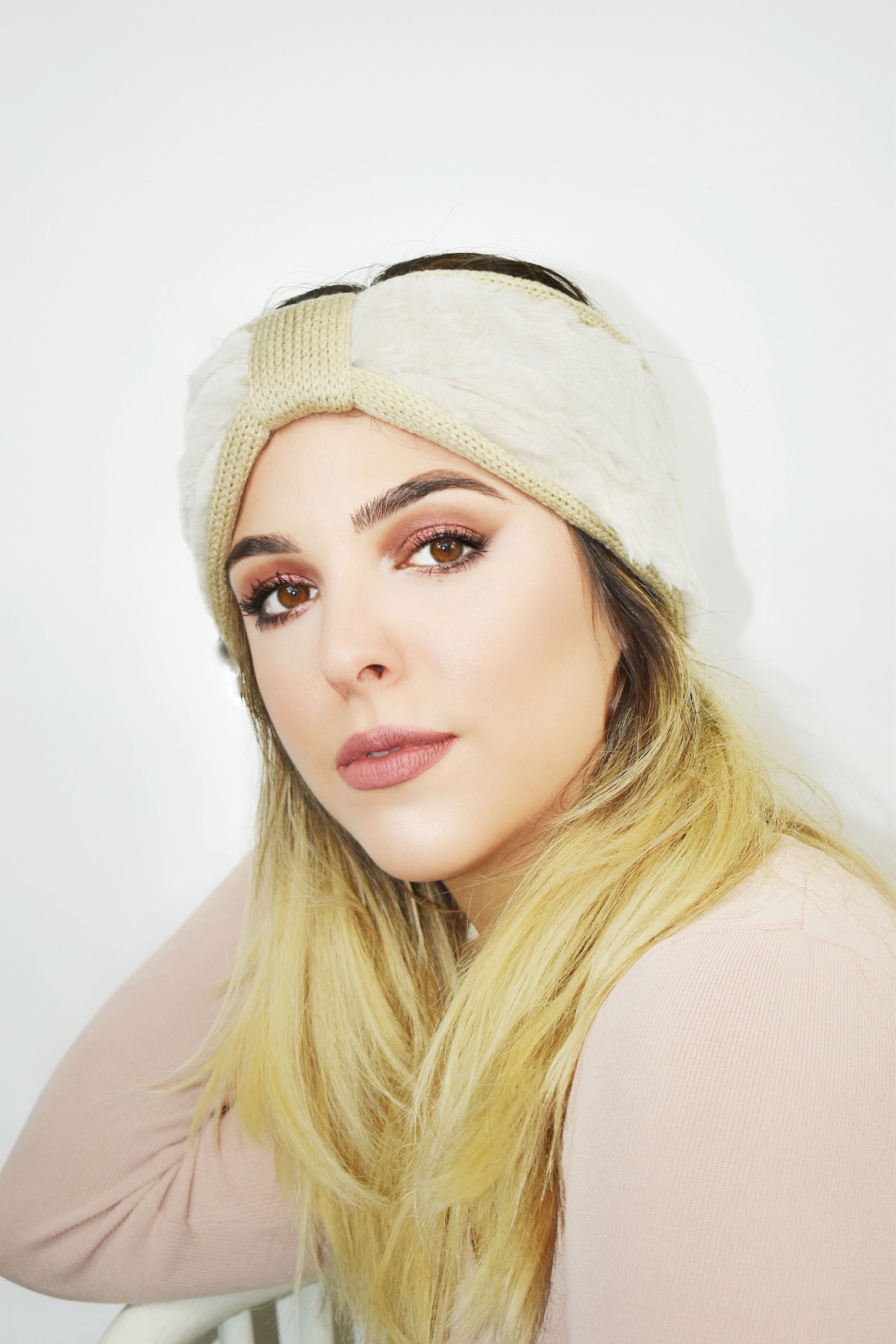 Fascia capelli con pellicciotto