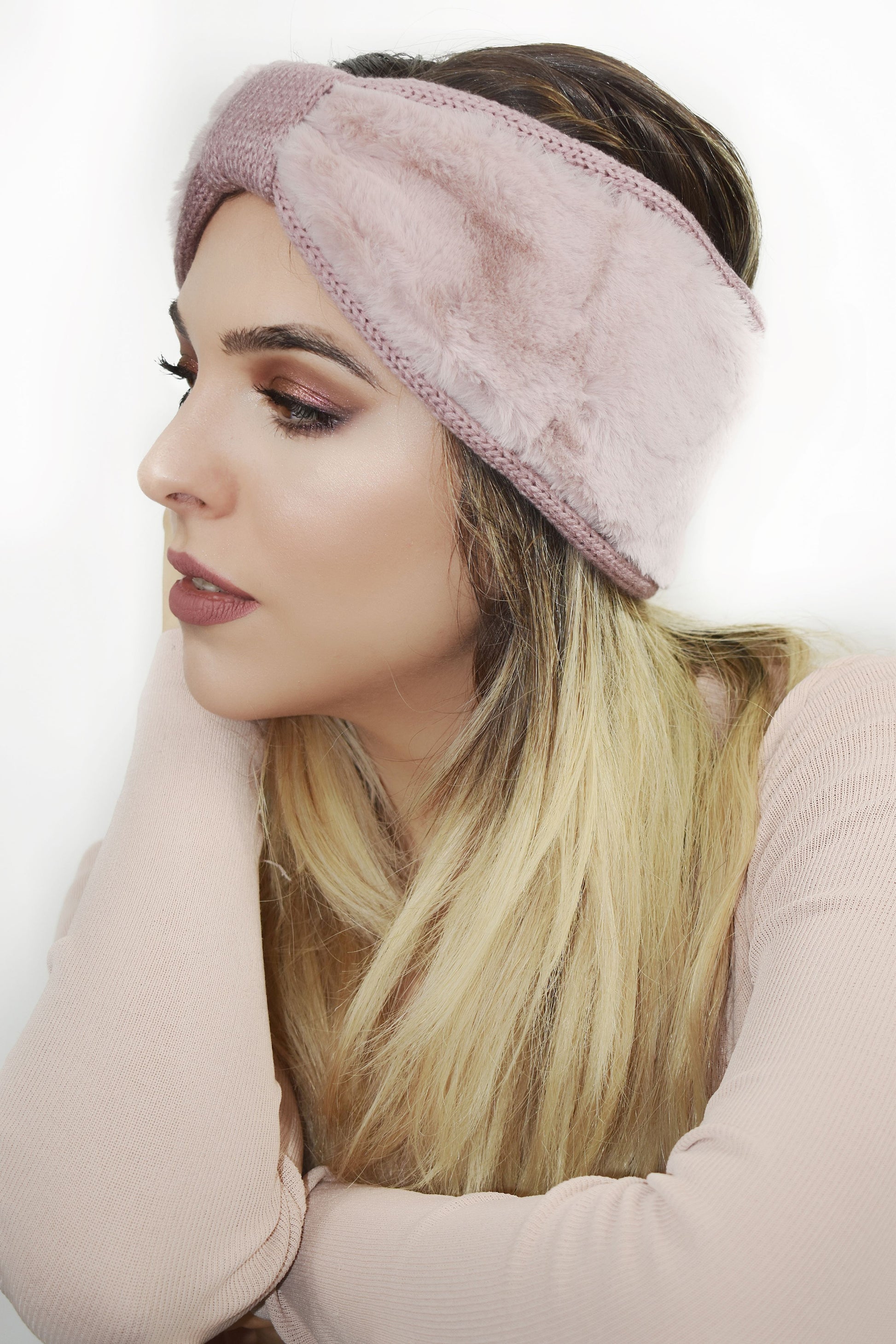 Fascia capelli con pellicciotto