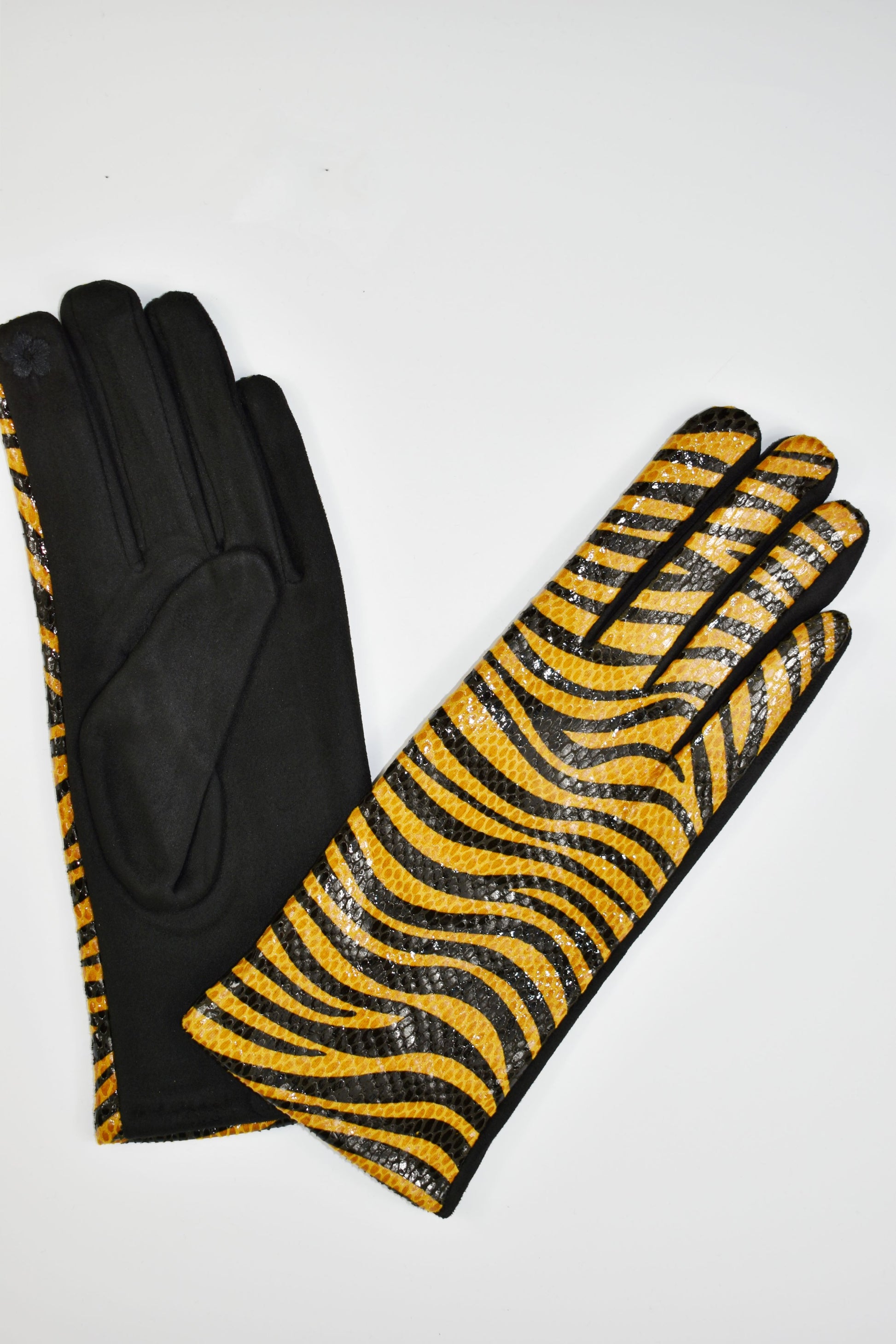 Guanti pitonati colorati