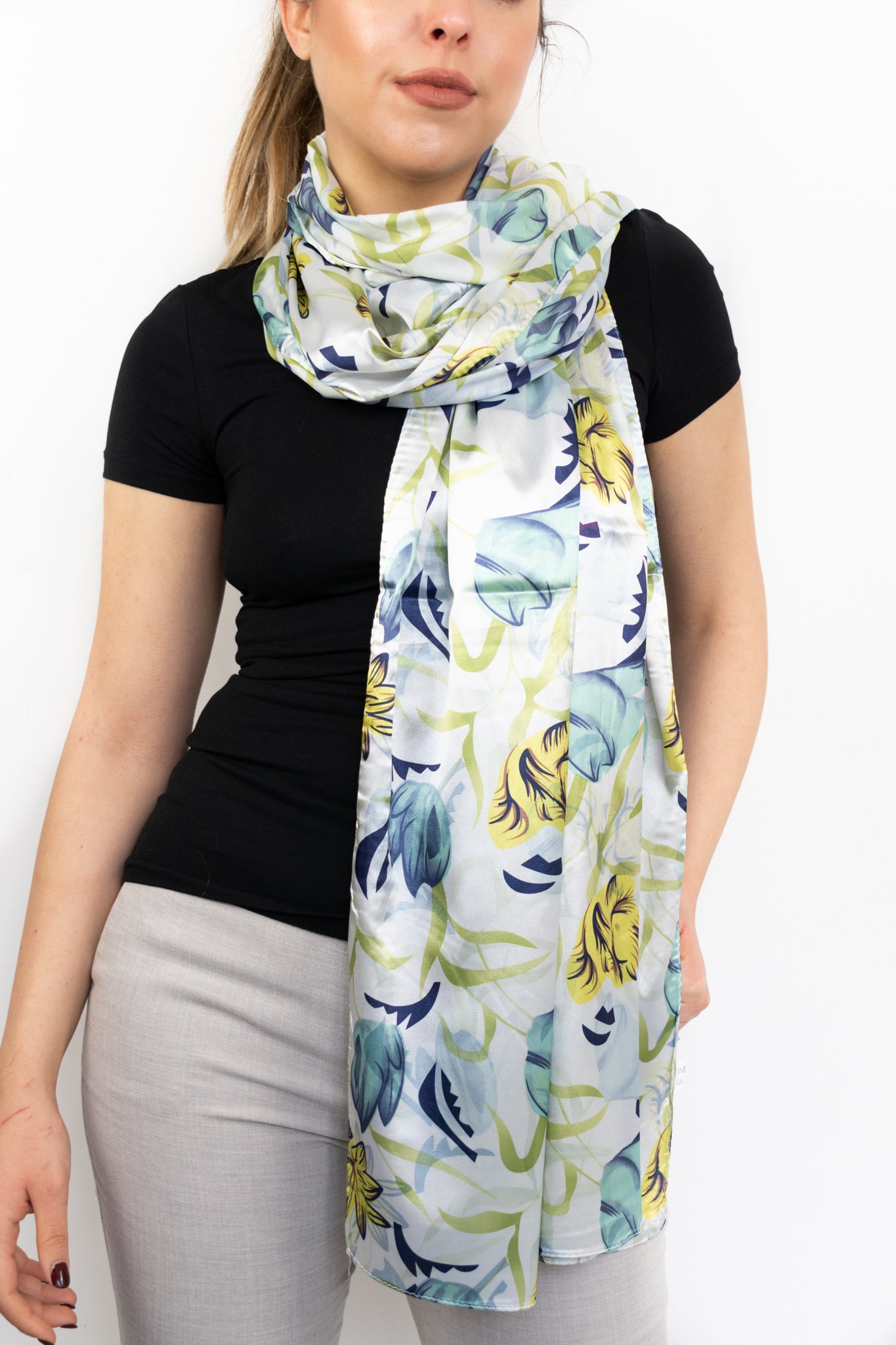 Foulard fiori tulipani