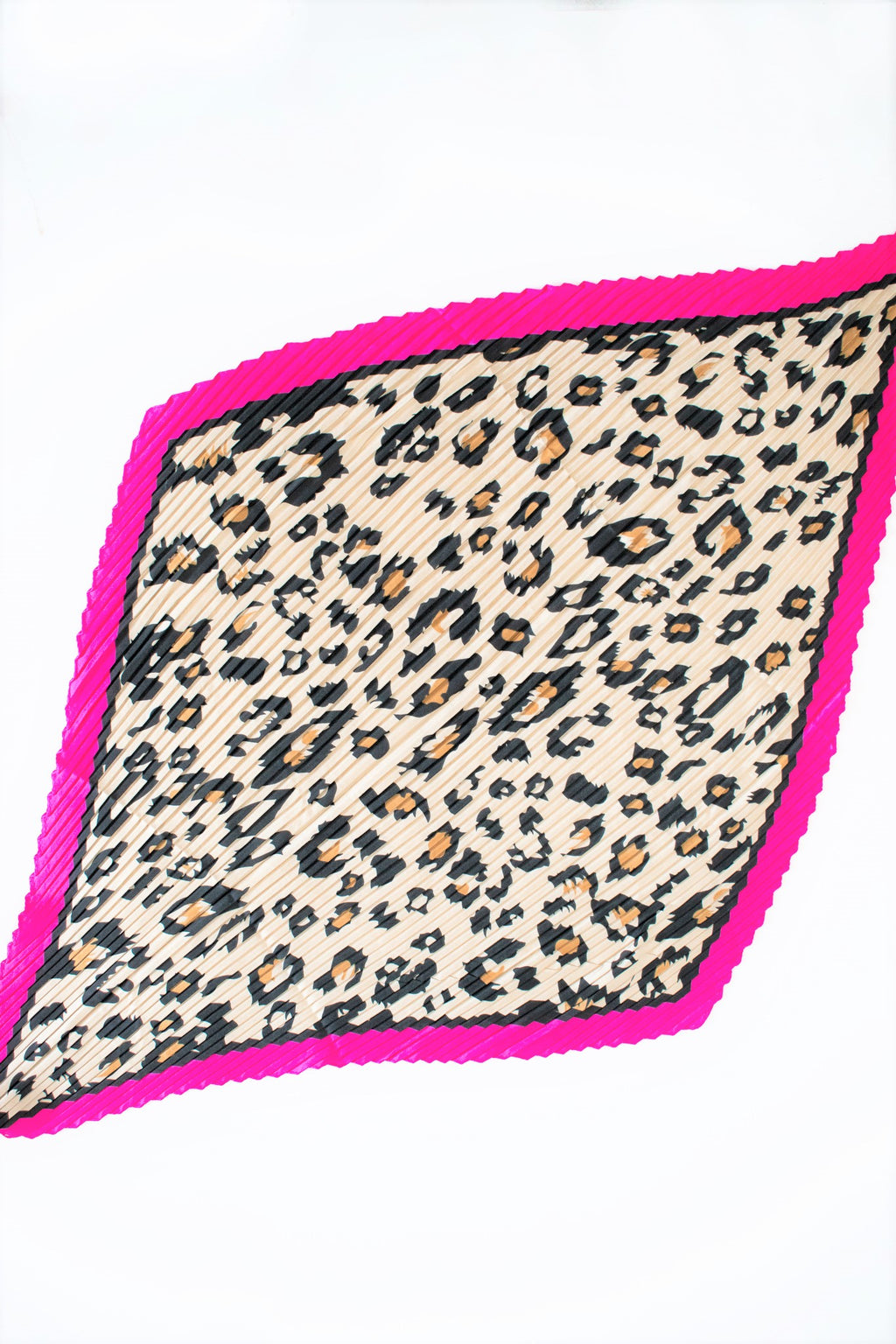 Foulard quadrato animalier plissè