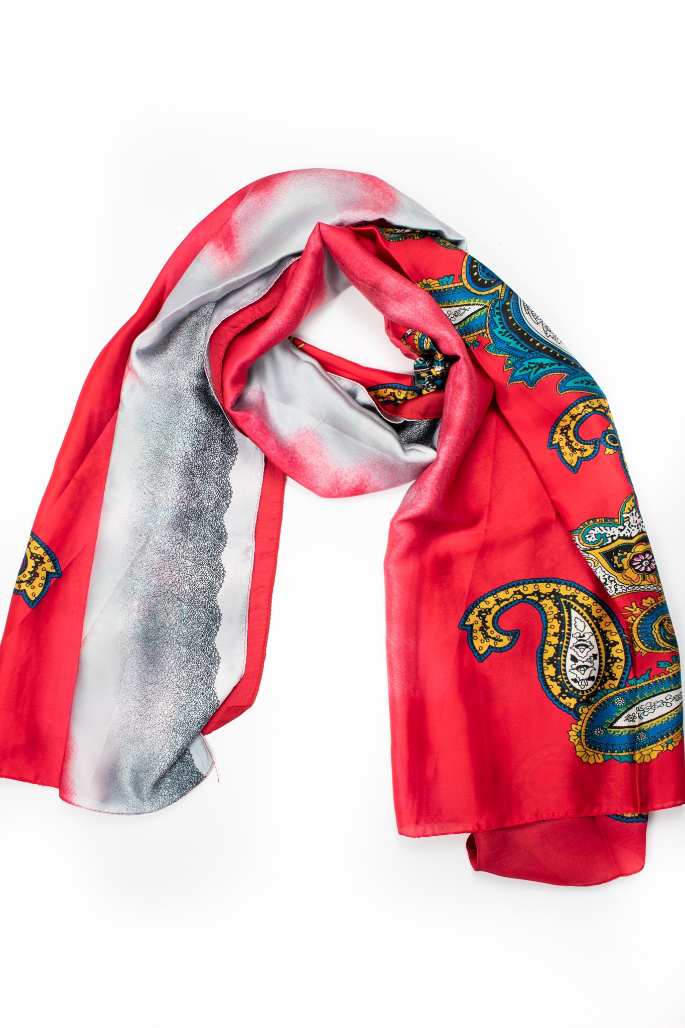 Foulard Paisley sfumato