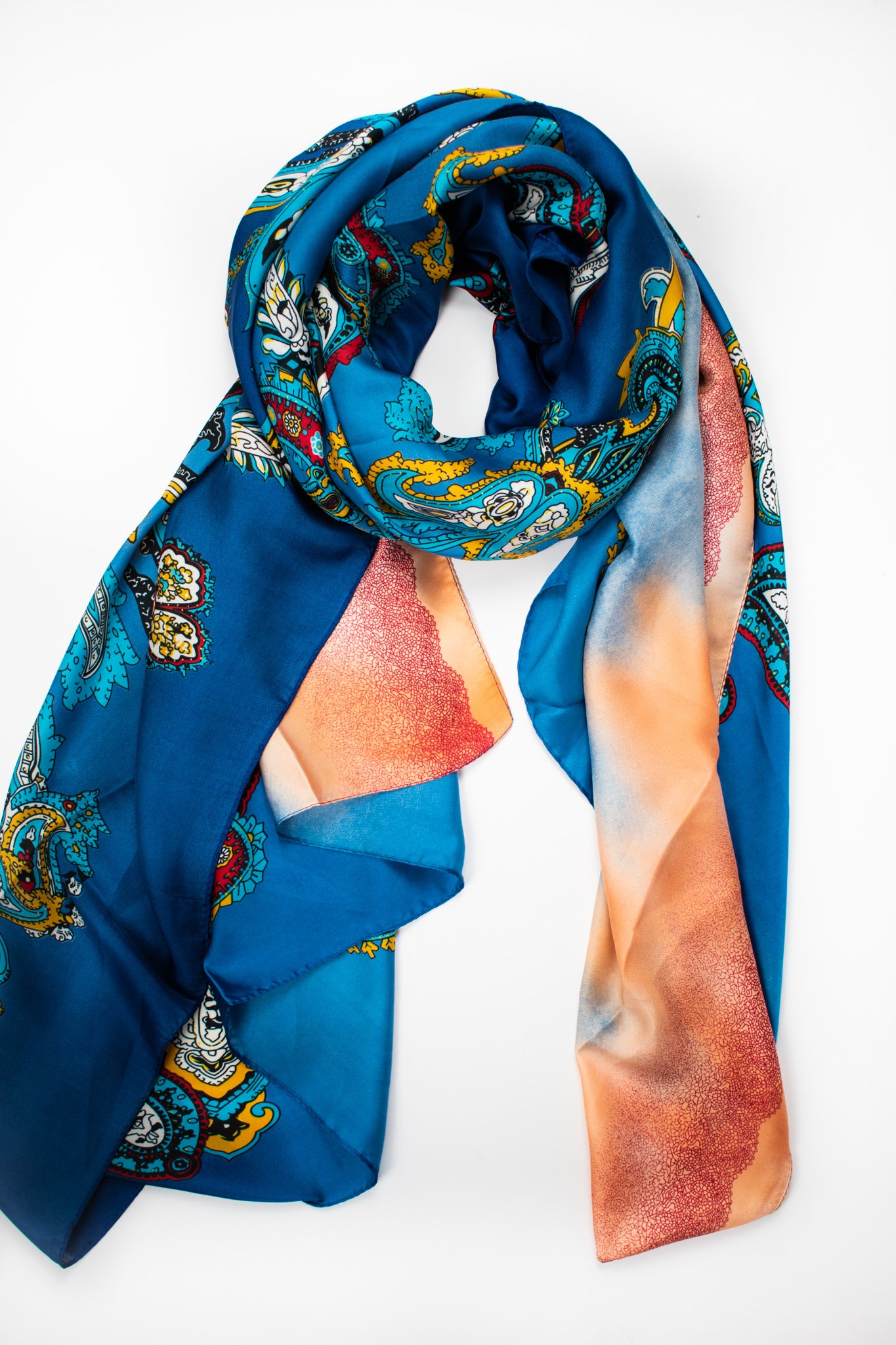 Foulard Paisley sfumato