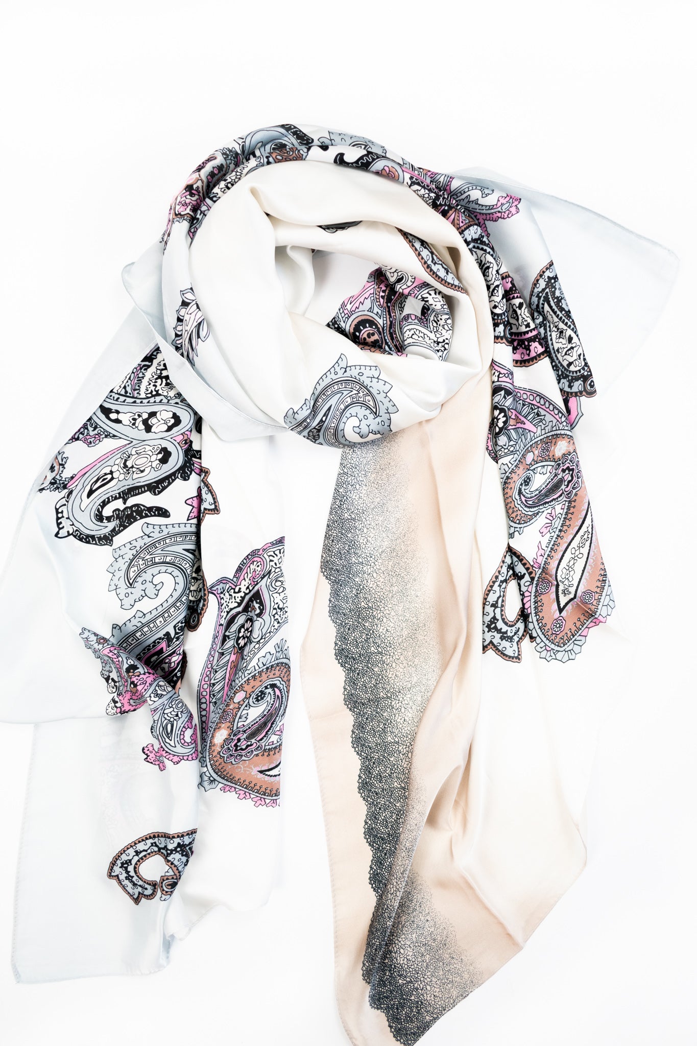 Foulard Paisley sfumato